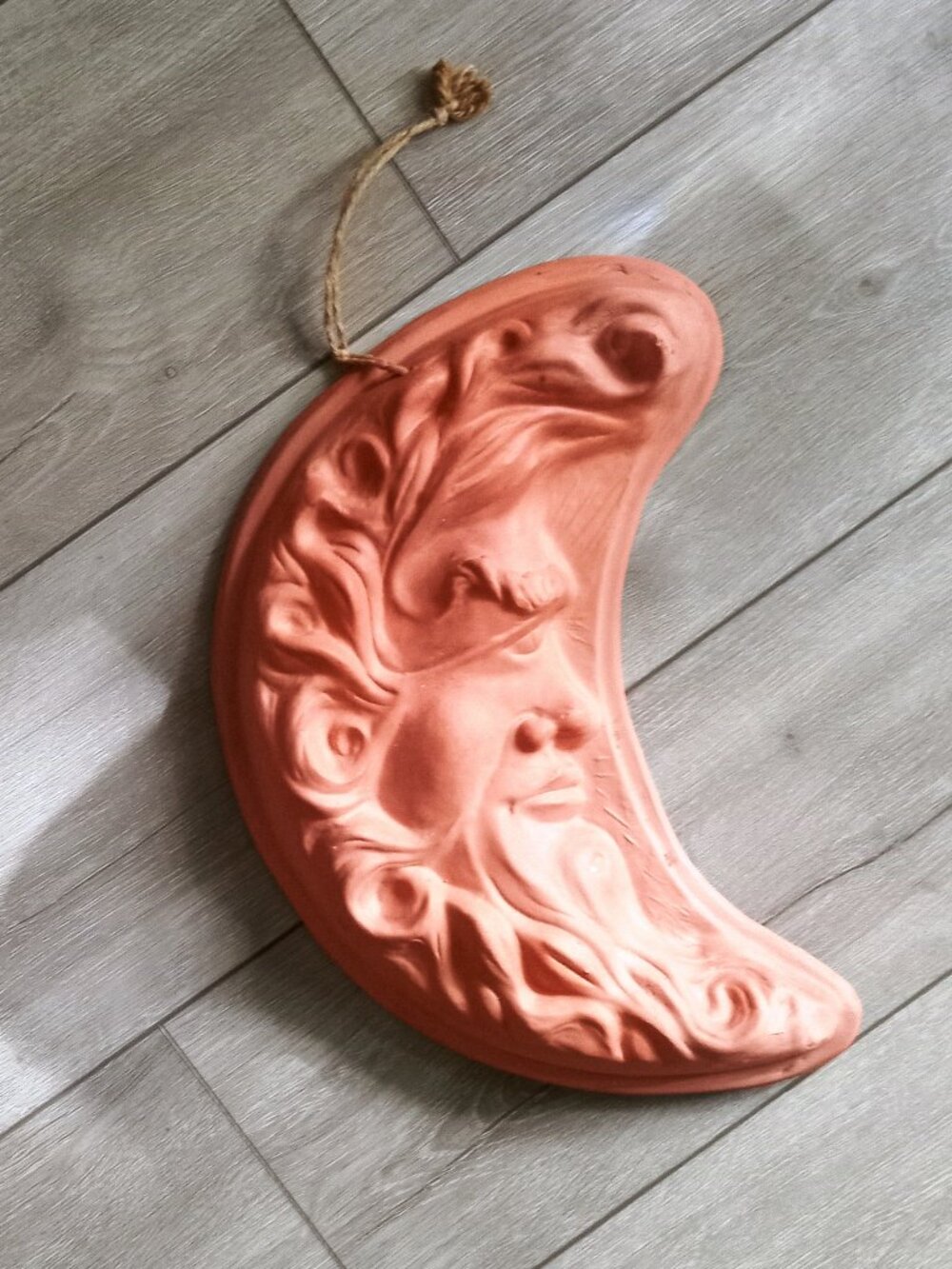 Large Terracotta Moon-13.5"